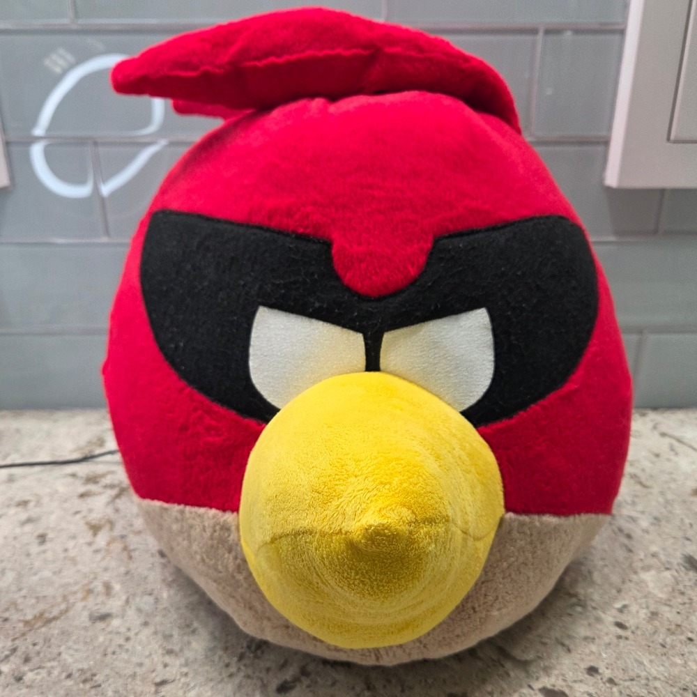 Giant Angry Birds Red Bird Plush Stuffed Animal Toy Collectible Cute Kids 2012